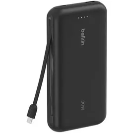 Belkin Powerbank 20.000mAh schw. 30W integr.USB-C Kabel BPB024hqBK