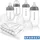 MiaMia 7-tlg. PP-Flaschen-Set mit Silikon-Trinksauger (140 ml)