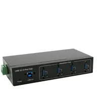 Exsys EX-11224HMVS 4 Port USB 3.2 Gen 1 HUB Din-Rail Kit VIA VL811+ Chipset