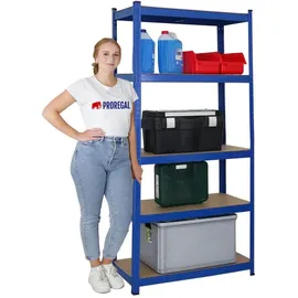 Proregal Schwerlastregal Stahl 180x90x40 blau