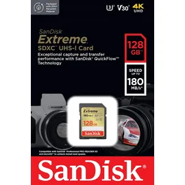 SanDisk Extreme SD UHS-I R180/W90 128 GB