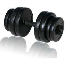 vidaXL Hantel 1 Stk. 15 kg Hantel schwarz