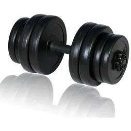 vidaXL Hantel 1 Stk. 15 kg Hantel schwarz