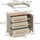 VitaliSpa Wickelkommode Malia, Cashmere/Artisan, 98 x 98 cm mit Schubladen,