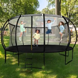 HyperMotion Gartentrampolin 487 cm Schwarz