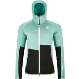 Ortovox Fleece Rib Hoodie Aquatic Ice türkis