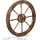 Relaxdays Wagenrad Holz 3er Set 40 cm braun
