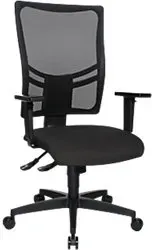 Viking Realspace Sydney Ergonomischer Bürostuhl Synchronmechanismus Höhenverstellbare Armlehne Höhenverstellbarer Sitz Anthrazit 110 kg