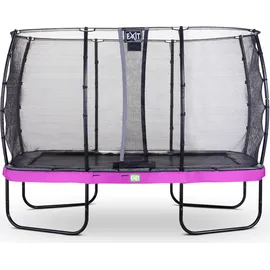 EXIT TOYS EXIT Elegant Premium Trampolin 244x427cm mit Deluxe Sicherheitsnetz - lila