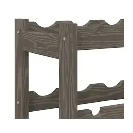 vidaXL Weinregal 20 Flaschen  Grau