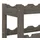 vidaXL Weinregal 20 Flaschen  Grau