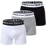 JACK & JONES JACK&JONES SENSE Trunks", 3-PACK NOOS Grau