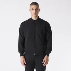 BOMBER IN FELPA BLACK BAUMWOLLE. POLYESTER SCHWARZ S