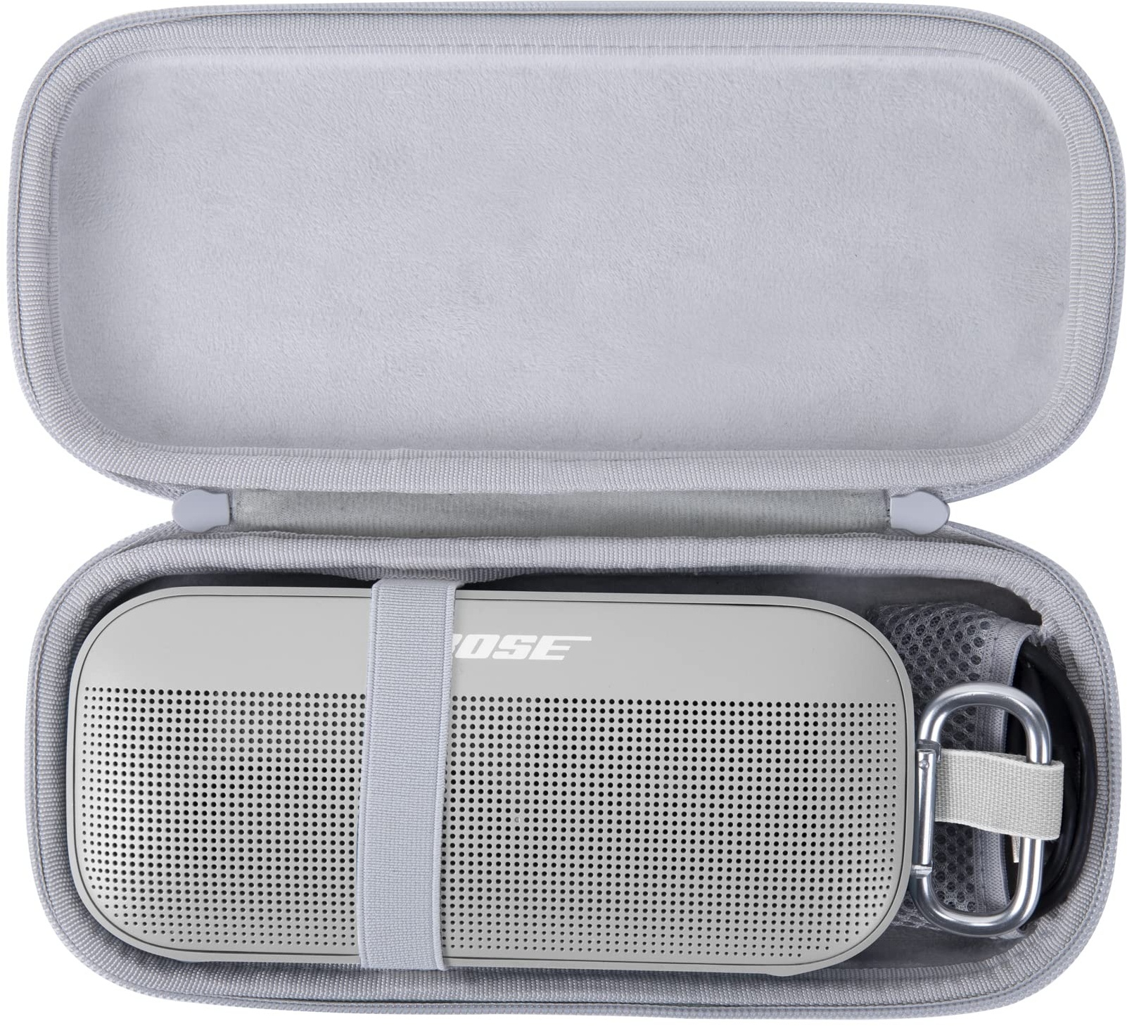 Aenllosi Hart Tragen Tasche für Bose SoundLink Flex Bluetooth Speaker Tragbaren Bluetooth Lautsprecher, Nur Tasche (White)