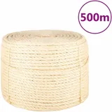 vidaXL Seil 100% Sisal 10 mm 500 m