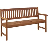 Gartenbank 'Florida' mit Tisch, 3-Sitzer, braun, 159 x 88 x 60 cm