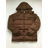 Karl Kani Retro Hooded Puffer Jacket - Braun - S