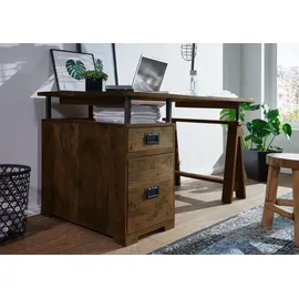Massivmoebel24 Schreibtisch Mango braun