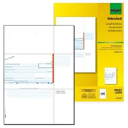 100 SIGEL SEPA-Orderscheck  Bankformulare ZV535