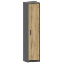 matkam Schrank Holzwerkstoff 40x182x35 cm Anthrazit