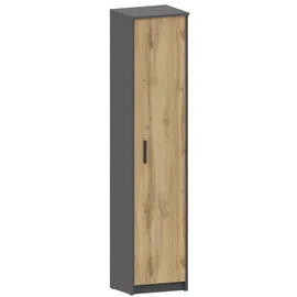 matkam Schrank Holzwerkstoff 40x182x35 cm Anthrazit