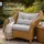 Beautissu Lounge Kissen Set 60 x 60 cm / 60 x 40 cm Hellgrau