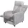 Mendler Fernsehsessel HWC-F76, Relaxsessel Sessel Liegesessel, Liegefunktion verstellbar Stoff/Textil vintage hellgrau