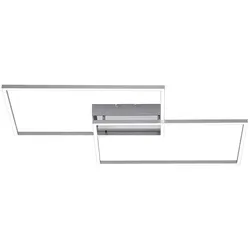 LED-Deckenleuchte, stahlfarben, CCT Steuerung , dimmbar, modern