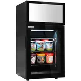GGM Gastro | METKHA448S | Minibar-Tiefkühlschrank - 460mm - mit 1 Glastür & Werbedisplay