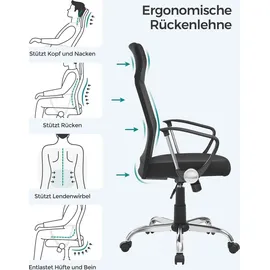 Songmics Chefsessel OBN034 schwarz