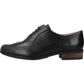CLARKS Hamble Oak Derby, Schwarzes Leder, 37.5