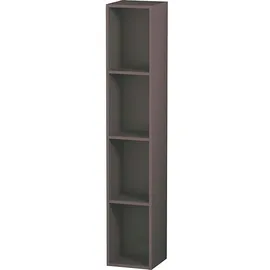 Duravit L-Cube 18x18x100cm, 4 Fäch., vert, basalt matt