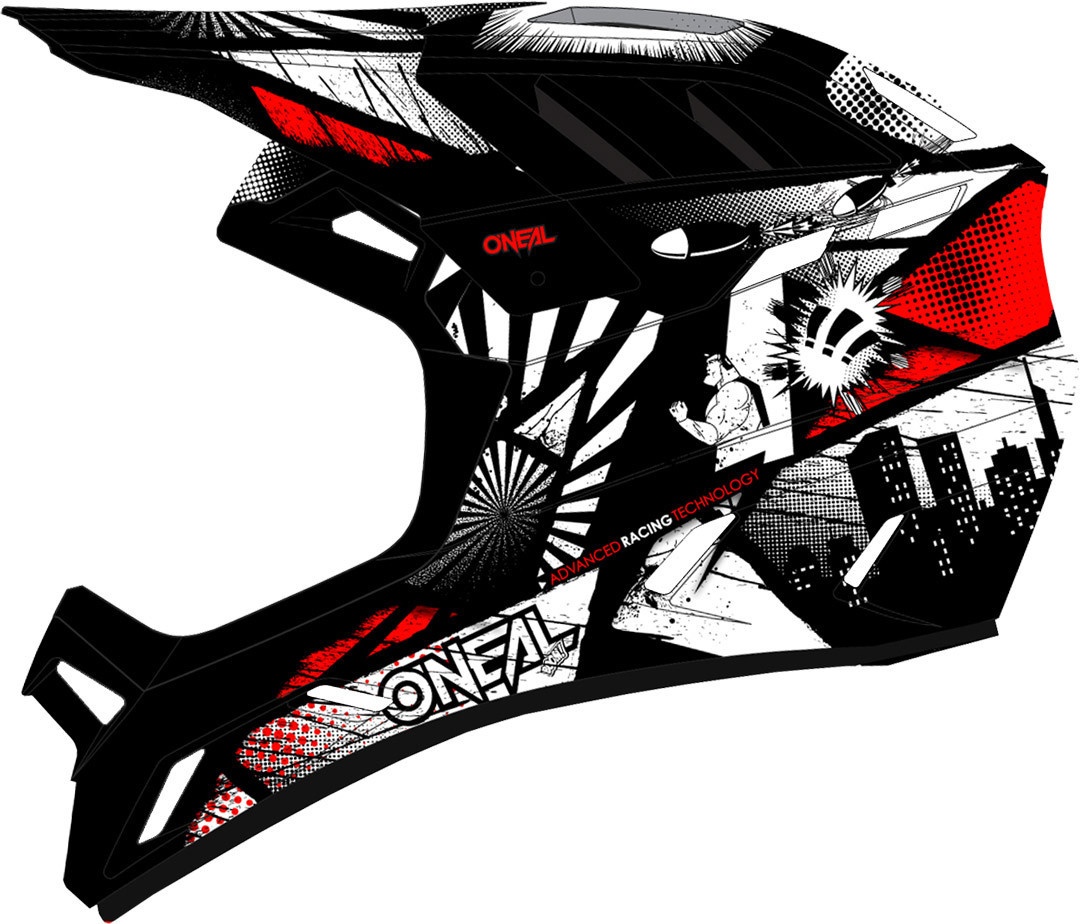 Oneal Backflip Boom Downhill Helm, zwart-wit-rood, XL
