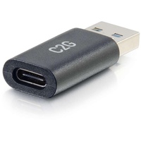 C2G USB A Male to A Female Adapter Schwarz