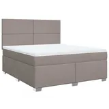 vidaXL Boxspringbett 180 x 200 cm Taupe