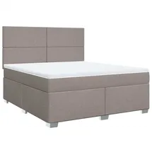 vidaXL Boxspringbett 180 x 200 cm Taupe