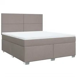 vidaXL Boxspringbett 180 x 200 cm Taupe