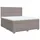 vidaXL Boxspringbett 180 x 200 cm Taupe