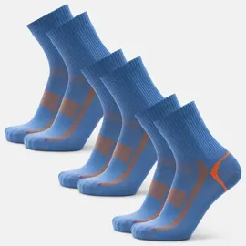 Danish Endurance Quarter Pro Sportsocken 5er Pack Schwarz/Weiß/Blau/Orange 43-47