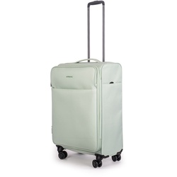 Stratic Reisekoffer  Light + Trolley 68 cm  erweiterbar  4 Rollen 61 l - Grün