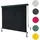 Mendler Vertikalmarkise 250 x 180 cm Schwarz