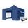 TOOLPORT Faltpavillon 4 x 4 m inkl. 4 Seitenteile Blau