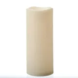 MARELIDA XXL LED Kerze für Außen flackernd H: 30cm D: 12,5cm creme