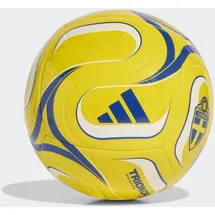 adidas Fußball ADIDAS PERFORMANCE "SVFF CLB HOME" Gr. 5, gelb, hazy gelb, royal blau, Bälle, 5, 0,4 g, Fußball WM Schweden, B:22,3cm H:17,3cm T:22cm