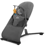 Kinderkraft MIMI Spielbügel mit 2 Spielzeuge, verstellbare Rückenlehne Weiches Material, Minimalistische skandinavisches Design, zusammenklappbar Grau