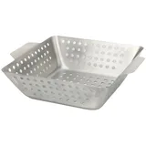 Primaster Grillkorb 26 x 22 x 7 cm Edelstahl silberfarben