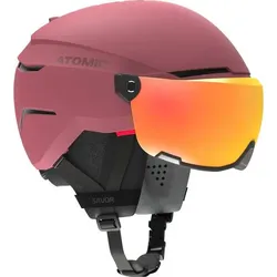 ATOMIC Herren Helm SAVOR VISOR STEREO Maroon, Maroon/, 51-55