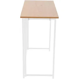 Svita Schreibtisch Klappbar Schmal Platzsparend Mehrzweck-Computertisch 80x40x76cm Eiche