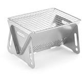 jackfru Holzkohlegrill, Barbecue Camping Grill Klappgrill Tischgrill Standgrilll aus Edelstahl, Tragbarer Abnehmbare BBQ-grill für Outdoor, Camping, Reise, Festival, Picknick Für 1-2 Personen