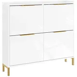 SoBuy Schuhkipper 100 x 90 x 19 cm weiß